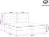 vidaXL Bed met opbergruimte en matras Donkergrijs 200 x 200 cm Fluweel