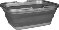 Abbey Camp Afwasteil Opvouwbaar - 16 Liter - Grijs/Antraciet