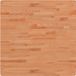 vidaXL Tafelblad vierkant 80x80x2,5 cm massief beukenhout