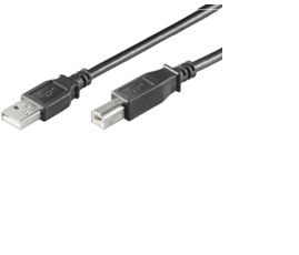 MicroConnect USBAB3B USB 2.0 Kabel - USB A naar USB B - 3 m - Zwart