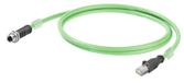 Weidmüller IE-C6EL8UG0005U40XSH-E Netwerkkabel Groen 0,5 m Cat6a S/FTP