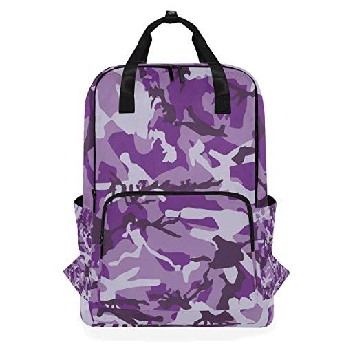 MONTOJ Travel Rugzak Paars Camouflage School Rugzak - EAN: 5712279519323