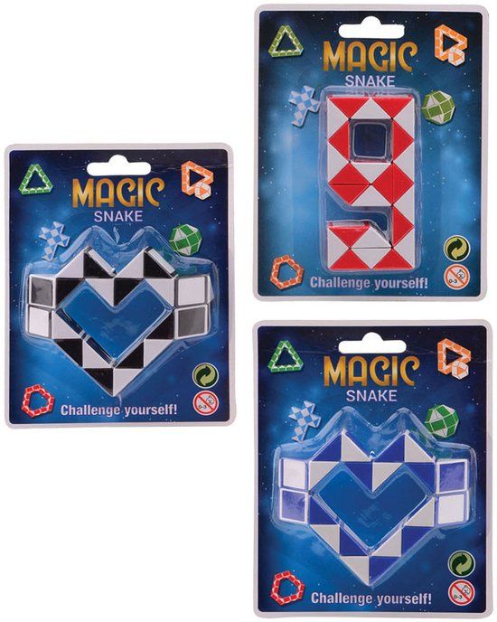 Johntoy Puzzel Magische Slang Zwart/wit