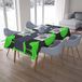 Bonamaison Tafelkleed, Anti-Mold, Sneldrogend, Waterdicht, 100% Polyester Tafellaken, Neon groene rook, 140 x 200 Cm