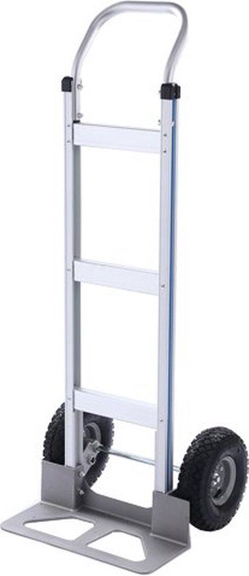 BRASQ Opvouwbare Aluminium Steekwagen - 250 KG Draagvermogen - Grijs