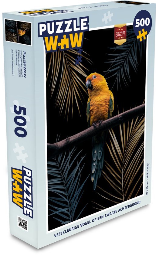 MuchoWow Puzzel Kleuren - Vogel - Papegaai - Legpuzzel - Puzzel 500 stukjes