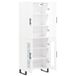 vidaXL Hoge kast, wit, 69,5 x 34 x 180 cm, houtvezel