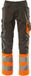 Mascot Safe Supreme Pantalon de travail avec poches genoux anthracite foncé/orange fluo C52