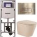 Geberit QeramiQ Dely Toiletset - Geberit UP320 - mat beige