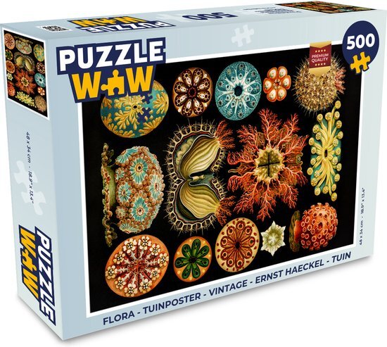 MuchoWow Puzzel Vintage - Ernst Haeckel - Zeedier - Legpuzzel - Puzzel 500 stukjes