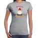 Bellatio Decorations fout kersttrui t-shirt dames - Kado Gnoom - grijs - Kerst kabouter S