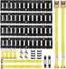 VEVOR E-Track Bevestigingsrailset, 4-Pack 0,6 M E-Track Rails, 20 Stuks, Incl. 2 Ratelriemen & 4 O-Ringen & 4 Bevestigingsriemen Met D-Ring & 2 Enkele Sleuven & 8 Eindkappen, voor Garages, Bestelwagens
