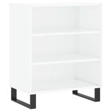 VidaXL Dressoir 57x35x70 cm bewerkt hout hoogglans wit
