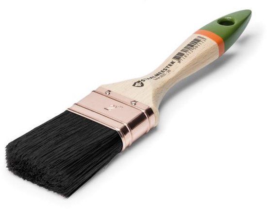 Staalmeester 2025 Classic Platte Kwast - 60mm - Zwart