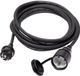 Sygonix SY-5044440 Stroom Verlengkabel 16 A Zwart 5.00 m H07RN-F 3G 1,5 mm²