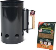 Gerimport BBQ/Barbecue starter de charbon de bois - inclusief allume-feu pour barbecue - 28 pièces