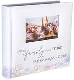 Malden International Designs Fotoalbum voor 2 foto's 10 x 15 cm met schrijfruimte en aquarelomslag in wit gebonden