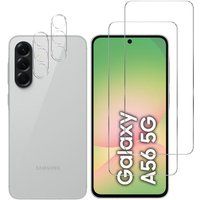 Phonillico® Samsung Galaxy A56 5G Gehard Glas met Camerabescherming [Pack 2]