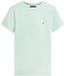 Tommy Hilfiger Heren T-shirt met Ronde Hals en Korte Mouw - L - Katoenmix - Pastelgroen