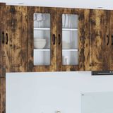 vidaXL Vaatwasserpaneel Kalmar Rook Eiken 40 x 31 x 80 cm Bewerkt hout