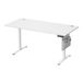 JOYFURNOS Bureau électrique réglable en hauteur, 180 x 80 cm, Réglage continu, Fonction mémoire avec 4 hauteurs, Blanc nuage