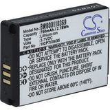 vhbw 1 x batterij compatibel met Parrot ZIK 2.0, 3 koptelefoons, draadloze hoofdtelefoon (750 mAh, 3,7 V, Li-ION) – vervanging voor 1ICP7/28/35, MH46671, PF56100
