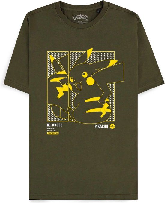 Pokémon Pikachu T-shirt - Green - M - Unisex