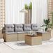 Maison Exclusive - Set van zes tuinbankkussens, beige, van polyrotan