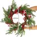 Unyqoos Couronne de Noël décorative avec pommes de pin et baies pour une ambiance festive