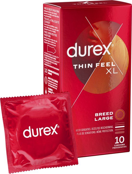 Durex Thin Feel XL Condoms - 10 Pieces