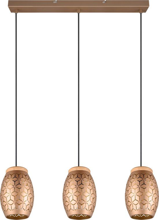 RL LIVE YOUR LIGHT REALITY BIDAR - Hanglamp - Koffie - excl. 3x E27 28W