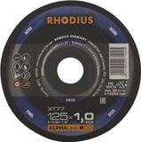 RHODIUS Doorslijpschijf metaal Ø125 x 1 mm ALPHAline XT77