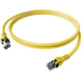 EasyLan DualBoot PushPull IP20 patchkabel, Cat.6A (Class EA), S/FTP, geel, 3 m