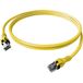 EasyLan DualBoot PushPull IP20 patchkabel, Cat.6A (Class EA), S/FTP, geel, 3 m