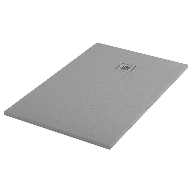 Maxaro Douchebak 140x80cm Rechthoek Mineraalmarmer Grijs