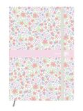 Oxford Flowers Schoolagenda 2017-2018, 1 dag per pagina, 352 pagina's, 12 x 18 cm, blauw