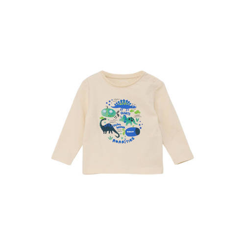 s.Oliver s.Oliver baby longsleeve met printopdruk ecru