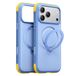 TORRAS Ostand Q3 Rugg Apple iPhone 18 Pro Hoesje MagSafe 360° Kickstand Blauw