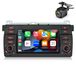 BMW E46 (1998-2006) autoradio 7'' Android 13 avec Carplay, mémoire 2+64G, navigation, processeur 4 cœurs, GPS, Bluetooth, Wi-Fi, DAB+, commande au volant, RDS et DSP, y compris caméra