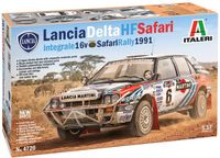 Italeri Modelbouwpakket Auto - 4720 Lancia Delta HF Integrale - 16V Safari 1991 Rally Winner - Italiaanse Rallyauto Plastic - 1:12 - Modelbouw