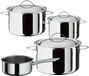 Spring Cristal 4-delige Pannenset - RVS