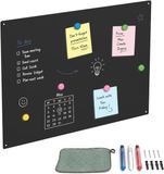 Relaxdays Magnetisch bord - 60x40 cm - zwart