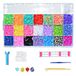 mituso Loom Bands - 4200+ verschillende looms incl. geweven frame | Starter Set - elastieken in 21 kleuren | Loombanden met accessoires en opbergdoos voor armbanden DIY