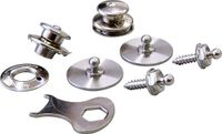 Hindermann Loxx Veiligheidsdrukknoppen Set van 5 Zilver