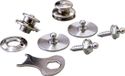 Hindermann Loxx Veiligheidsdrukknoppen Set van 5 Zilver