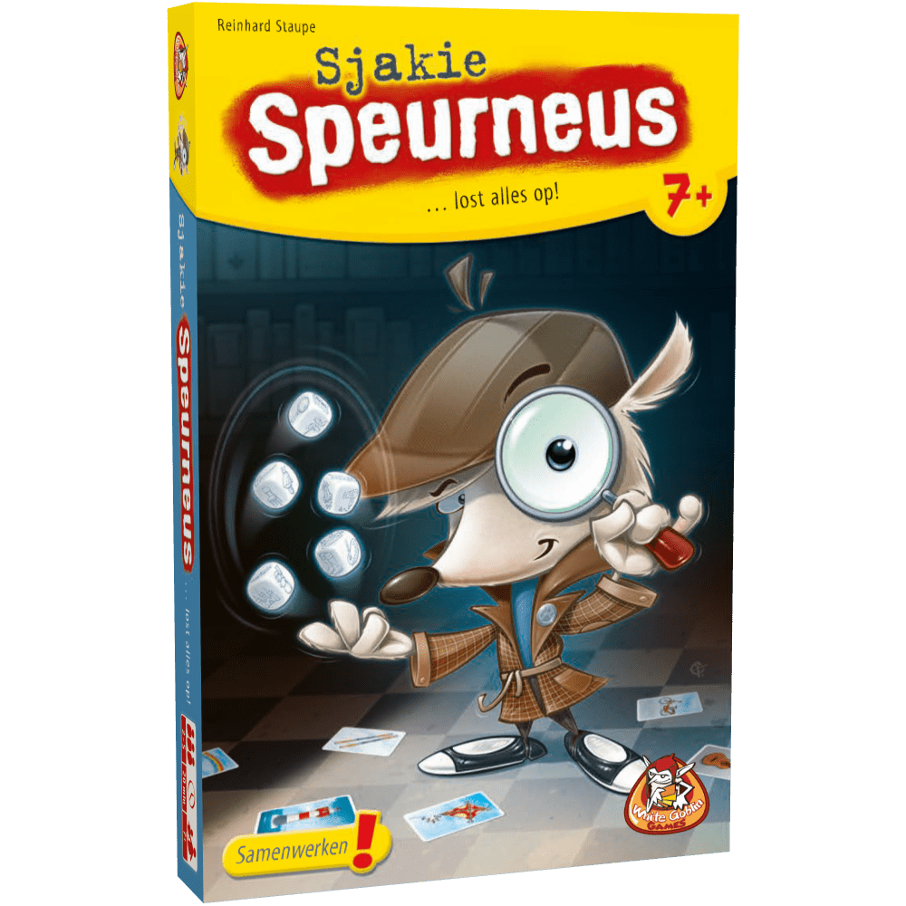 White Goblin Games Sjakie Speurneus (Gele Reeks)