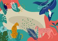 Komar Fotobehang - Jungle Rendezvous 400x280cm - Vliesbehang