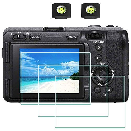 ULBTER FX3 displaybeschermfolie voor Sony Alpha FX3 camera & flitsschoenafdekking accessoires, 9H hardheid LCD ILME-FX3 gehard glas krasbestendig anti-vingerafdruk -[3 + 2 stuks]
