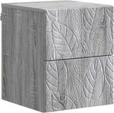 vidaXL Muurbevestigde Nachttafel Grijs Sonoma 34,5 x 33 x 40 cm