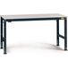 Manuflex LU4138.7016 ESD-werktafel universele standaard achtergrond tafel met melamine schijf, bxdxh = 2000 x 1200 x 763-873 mm Antraciet